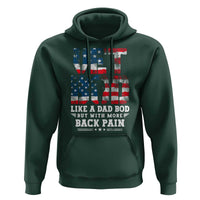 Vet Bod Hoodie Funny Military Veteran Dad Bod American Flag - Wonder Print Shop