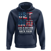 Vet Bod Hoodie Funny Military Veteran Dad Bod American Flag - Wonder Print Shop