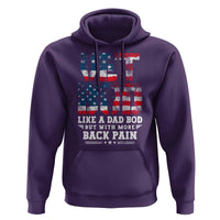 Vet Bod Hoodie Funny Military Veteran Dad Bod American Flag - Wonder Print Shop