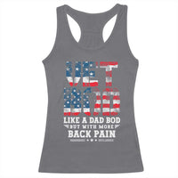 Vet Bod Racerback Tank Top Funny Military Veteran Dad Bod American Flag - Wonder Print Shop