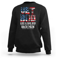 Vet Bod Sweatshirt Funny Military Veteran Dad Bod American Flag - Wonder Print Shop