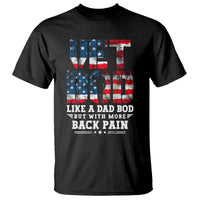Vet Bod T Shirt Funny Military Veteran Dad Bod American Flag - Wonder Print Shop