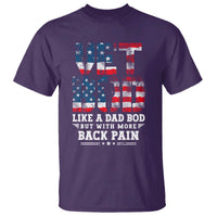 Vet Bod T Shirt Funny Military Veteran Dad Bod American Flag - Wonder Print Shop