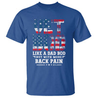 Vet Bod T Shirt Funny Military Veteran Dad Bod American Flag - Wonder Print Shop