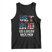 Vet Bod Tank Top Funny Military Veteran Dad Bod American Flag - Wonder Print Shop