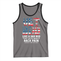 Vet Bod Tank Top Funny Military Veteran Dad Bod American Flag - Wonder Print Shop
