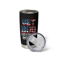 Vet Bod Tumbler Cup Funny Military Veteran Dad Bod American Flag - Wonder Print Shop