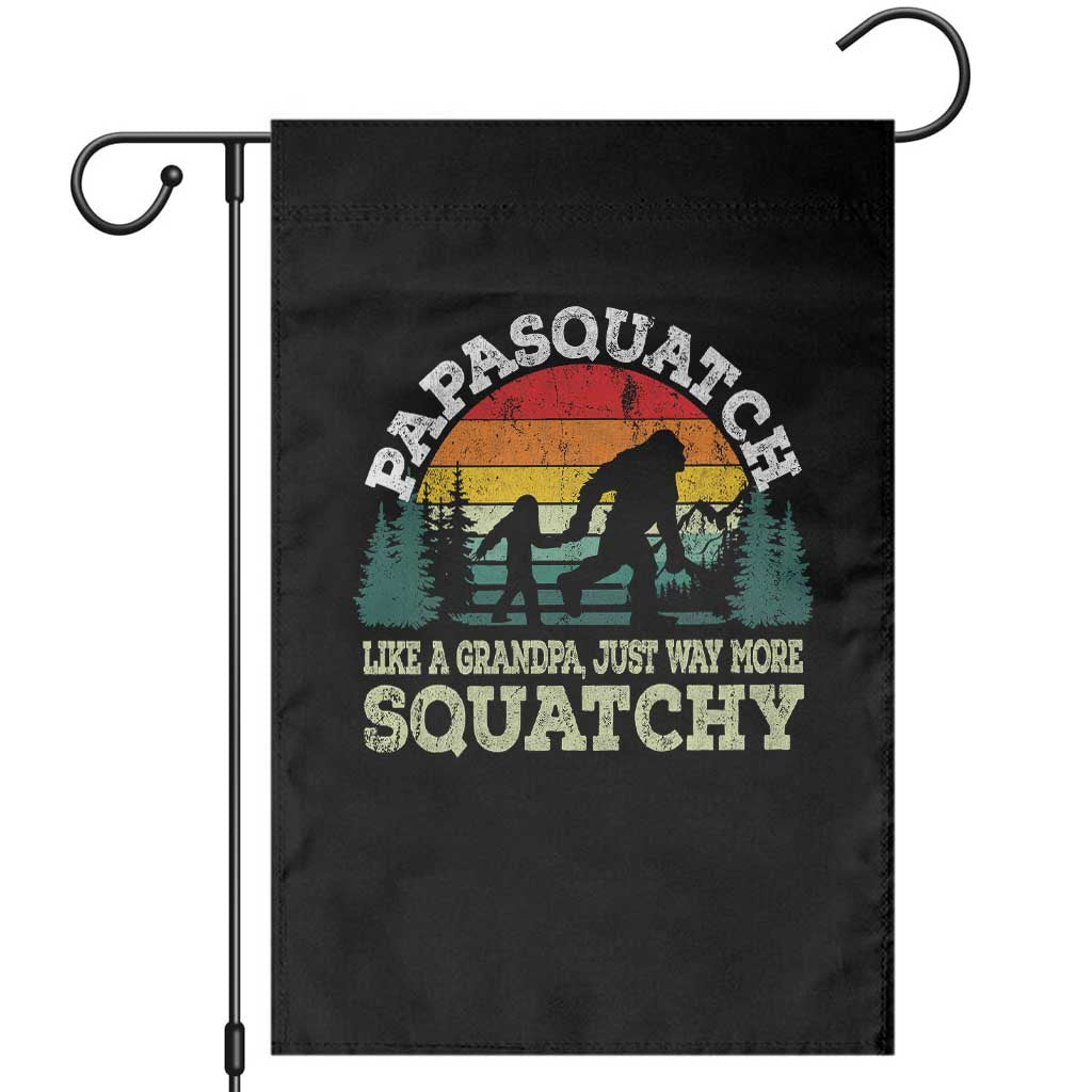 Grandpa Bigfoot Garden Flag Retro Sasquatch Funny - Wonder Print Shop