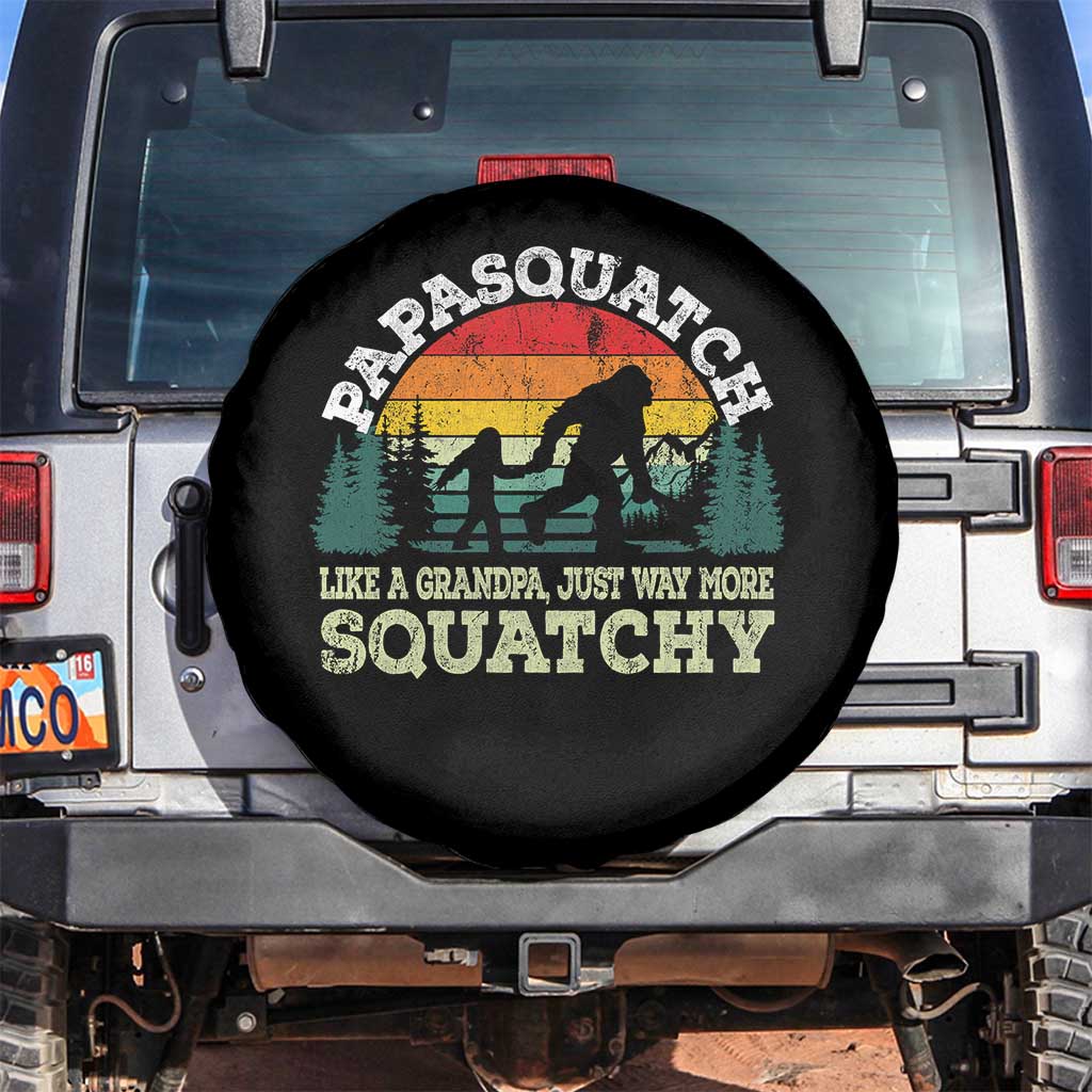 Grandpa Bigfoot Spare Tire Cover Retro Sasquatch Funny - Wonder Print Shop