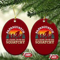 Grandpa Bigfoot Ceramic Ornament Retro Sasquatch Funny - Wonder Print Shop