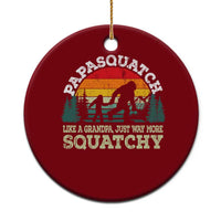 Grandpa Bigfoot Ceramic Ornament Retro Sasquatch Funny - Wonder Print Shop