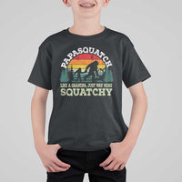 Grandpa Bigfoot T Shirt For Kid Retro Sasquatch Funny - Wonder Print Shop