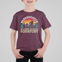 Grandpa Bigfoot T Shirt For Kid Retro Sasquatch Funny - Wonder Print Shop