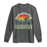 Grandpa Bigfoot Long Sleeve Shirt Retro Sasquatch Funny - Wonder Print Shop