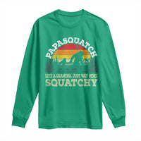 Grandpa Bigfoot Long Sleeve Shirt Retro Sasquatch Funny - Wonder Print Shop