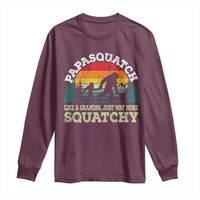 Grandpa Bigfoot Long Sleeve Shirt Retro Sasquatch Funny - Wonder Print Shop