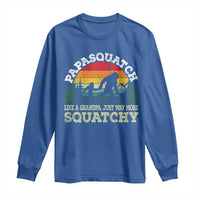 Grandpa Bigfoot Long Sleeve Shirt Retro Sasquatch Funny - Wonder Print Shop