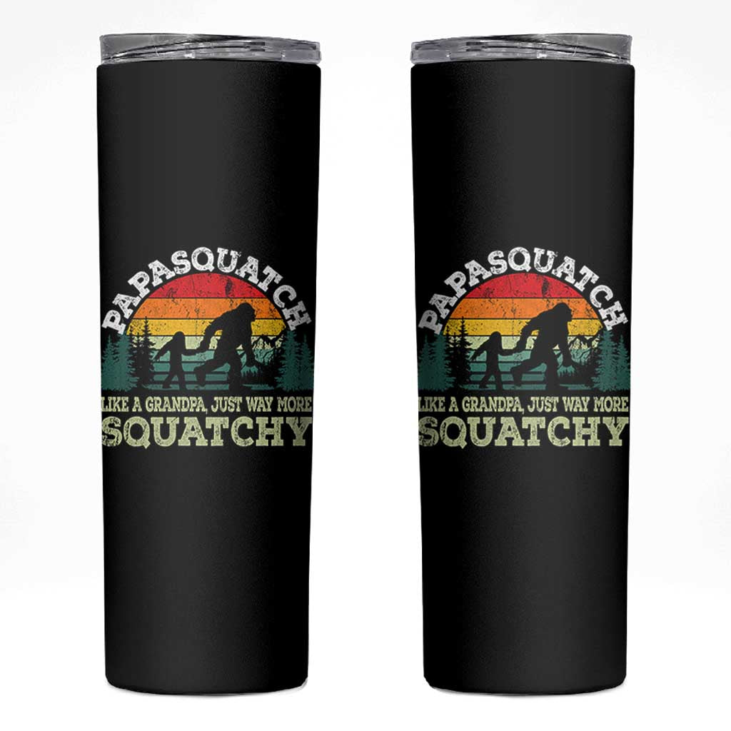 Grandpa Bigfoot Skinny Tumbler Retro Sasquatch Funny - Wonder Print Shop