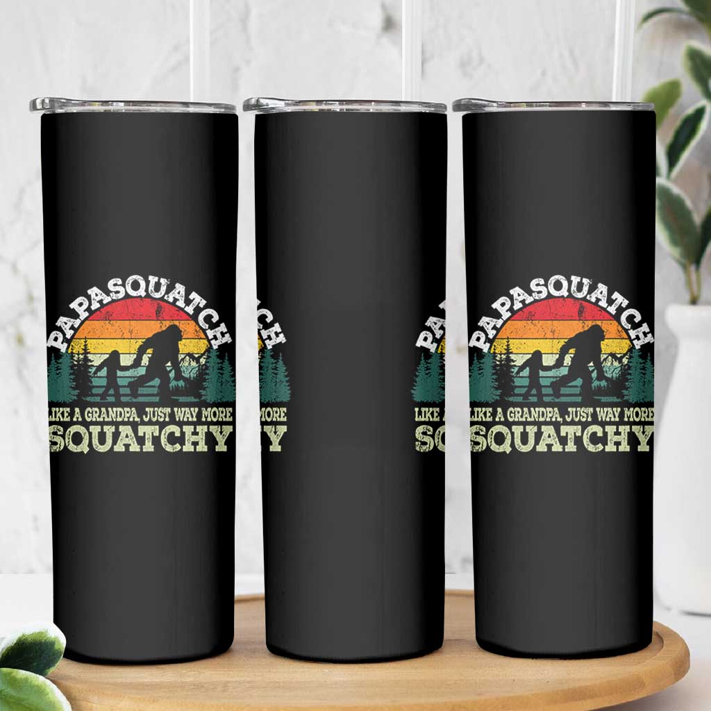 Grandpa Bigfoot Skinny Tumbler Retro Sasquatch Funny - Wonder Print Shop