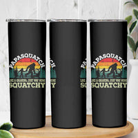Grandpa Bigfoot Skinny Tumbler Retro Sasquatch Funny - Wonder Print Shop