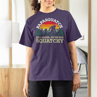 Grandpa Bigfoot T Shirt For Women Retro Sasquatch Funny - Wonder Print Shop