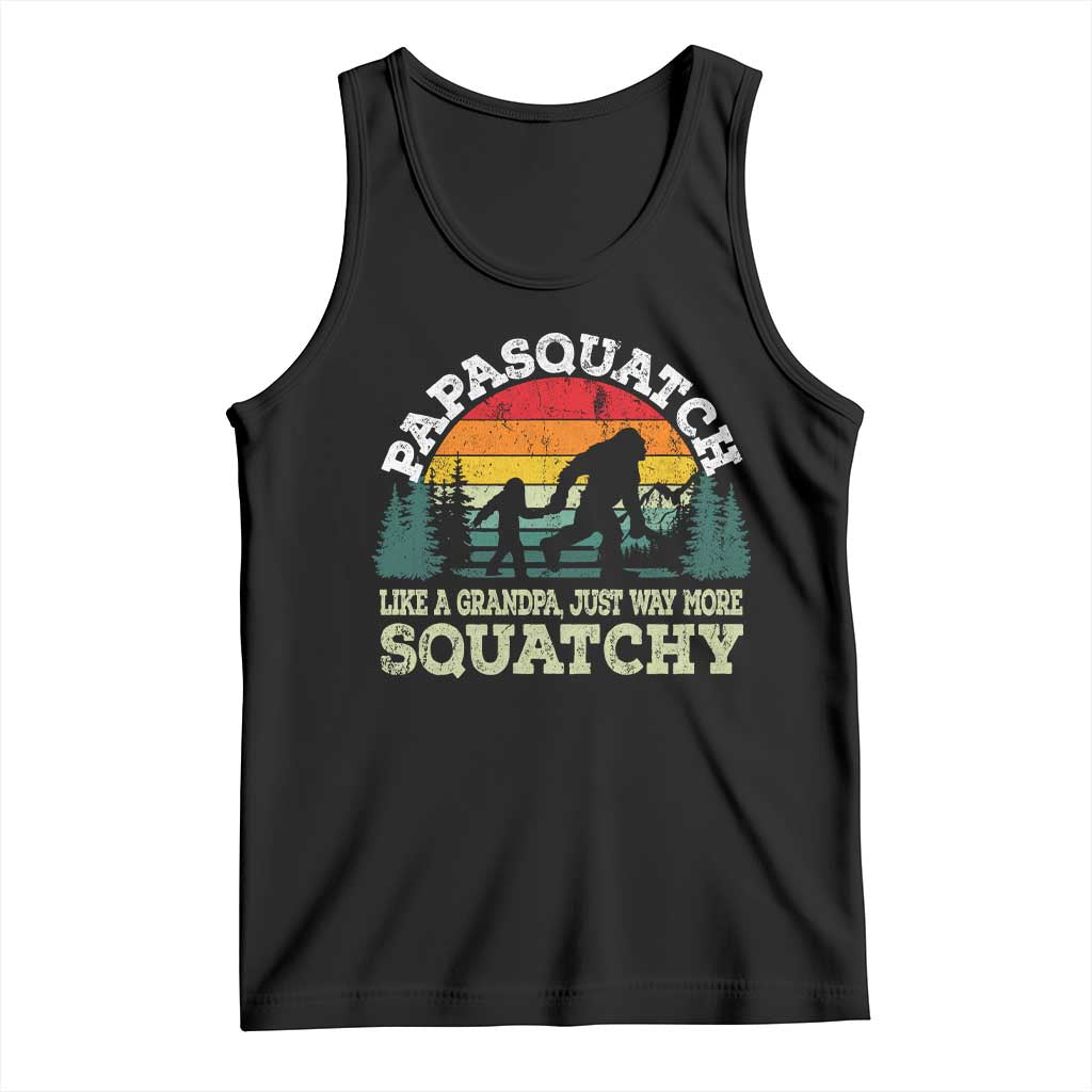 Grandpa Bigfoot Tank Top Retro Sasquatch Funny - Wonder Print Shop
