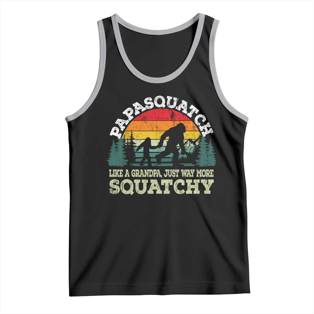 Grandpa Bigfoot Tank Top Retro Sasquatch Funny - Wonder Print Shop