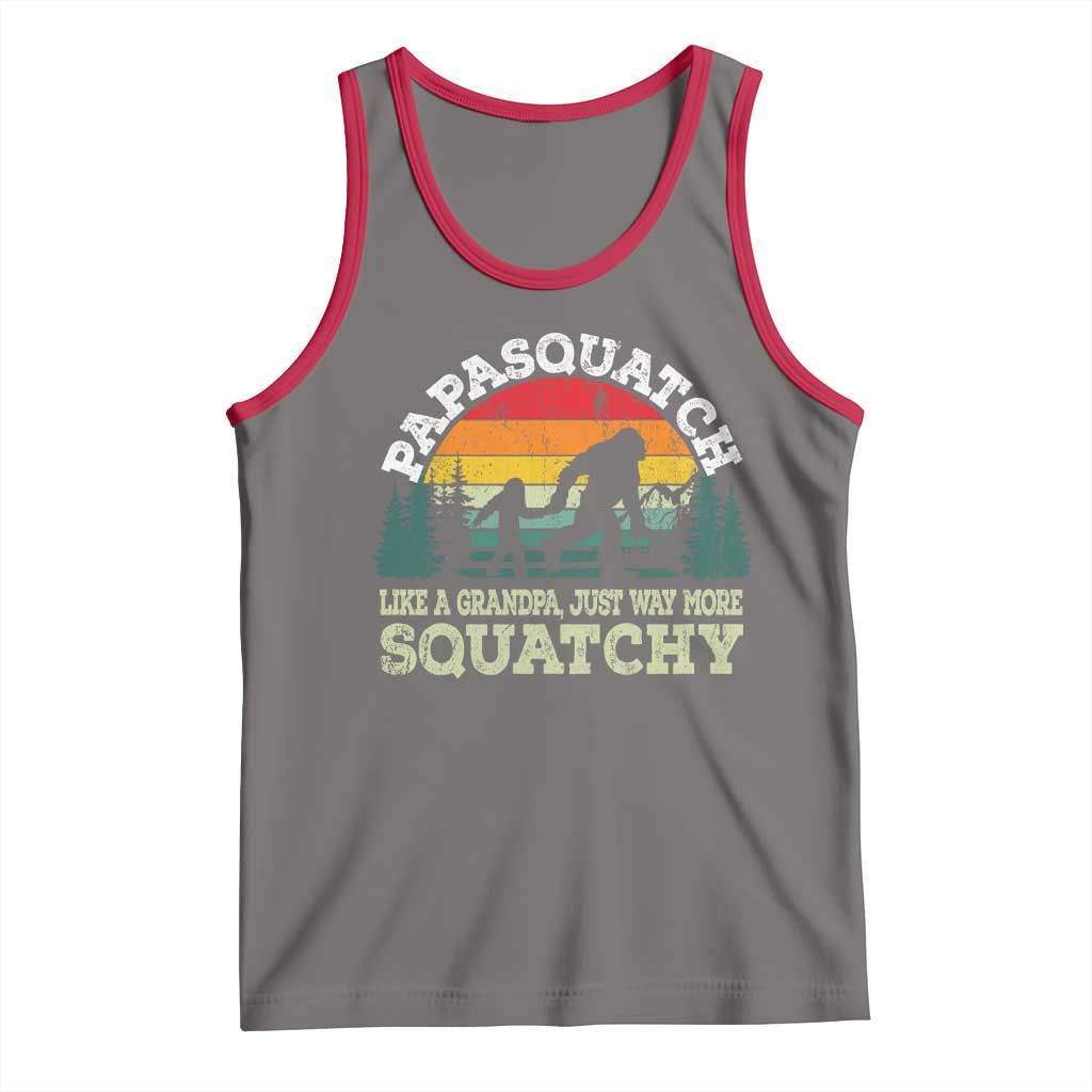 Grandpa Bigfoot Tank Top Retro Sasquatch Funny - Wonder Print Shop