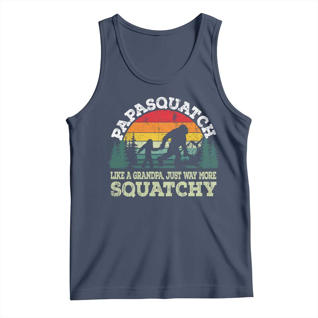 Grandpa Bigfoot Tank Top Retro Sasquatch Funny - Wonder Print Shop