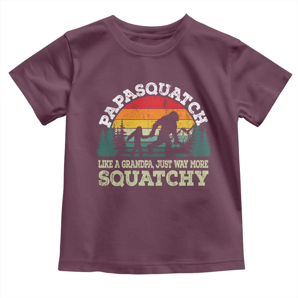 Grandpa Bigfoot Toddler T Shirt Retro Sasquatch Funny - Wonder Print Shop