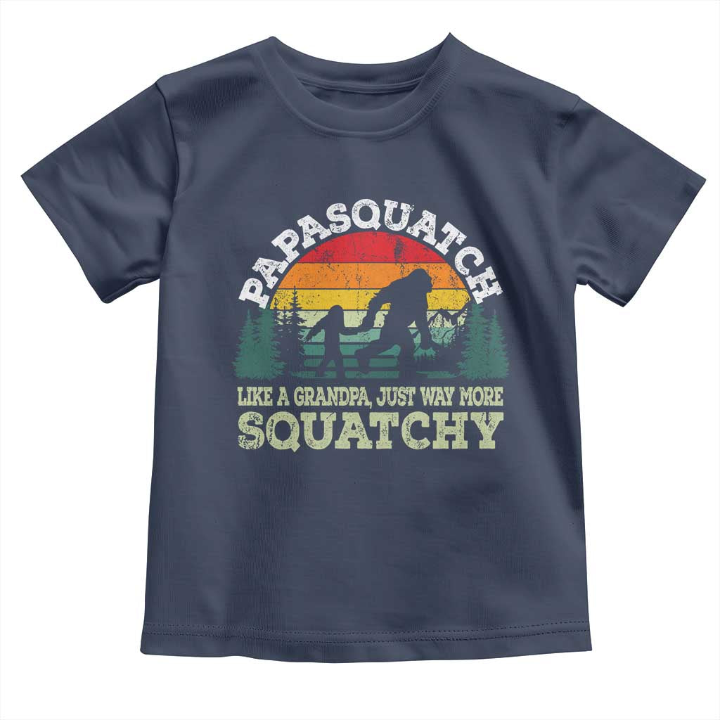 Grandpa Bigfoot Toddler T Shirt Retro Sasquatch Funny - Wonder Print Shop