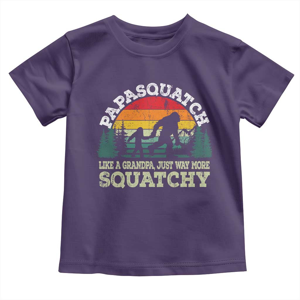 Grandpa Bigfoot Toddler T Shirt Retro Sasquatch Funny - Wonder Print Shop