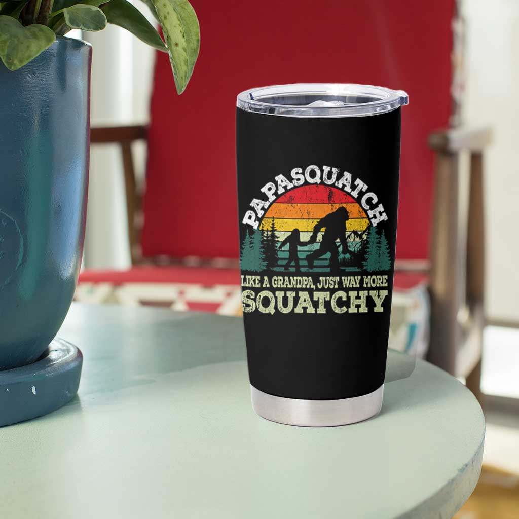 Grandpa Bigfoot Tumbler Cup Retro Sasquatch Funny - Wonder Print Shop