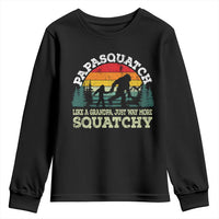 Grandpa Bigfoot Youth Sweatshirt Retro Sasquatch Funny - Wonder Print Shop