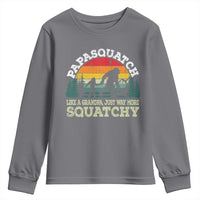 Grandpa Bigfoot Youth Sweatshirt Retro Sasquatch Funny - Wonder Print Shop