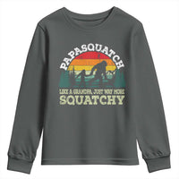 Grandpa Bigfoot Youth Sweatshirt Retro Sasquatch Funny - Wonder Print Shop