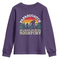 Grandpa Bigfoot Youth Sweatshirt Retro Sasquatch Funny - Wonder Print Shop