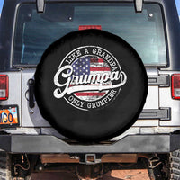 Grumpa Like Regular Grandpa Only Grumpier Spare Tire Cover Funny Grandfather Grandpa American Flag
