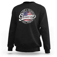 Grumpa Like Regular Grandpa Only Grumpier Sweatshirt Funny Grandfather Grandpa American Flag