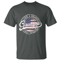 Grumpa Like Regular Grandpa Only Grumpier T Shirt Funny Grandfather Grandpa American Flag