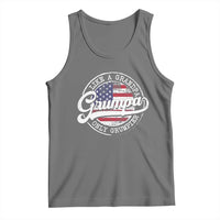 Grumpa Like Regular Grandpa Only Grumpier Tank Top Funny Grandfather Grandpa American Flag