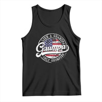 Grumpa Like Regular Grandpa Only Grumpier Tank Top Funny Grandfather Grandpa American Flag