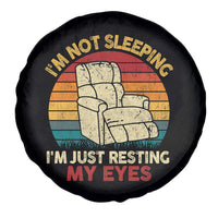 Dad Papa Grandpa Jokes Spare Tire Cover I'm Not Sleeping I'm Just Resting My Eyes