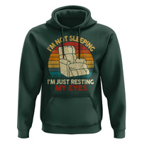 Dad Papa Grandpa Jokes Hoodie I'm Not Sleeping I'm Just Resting My Eyes