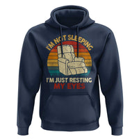 Dad Papa Grandpa Jokes Hoodie I'm Not Sleeping I'm Just Resting My Eyes