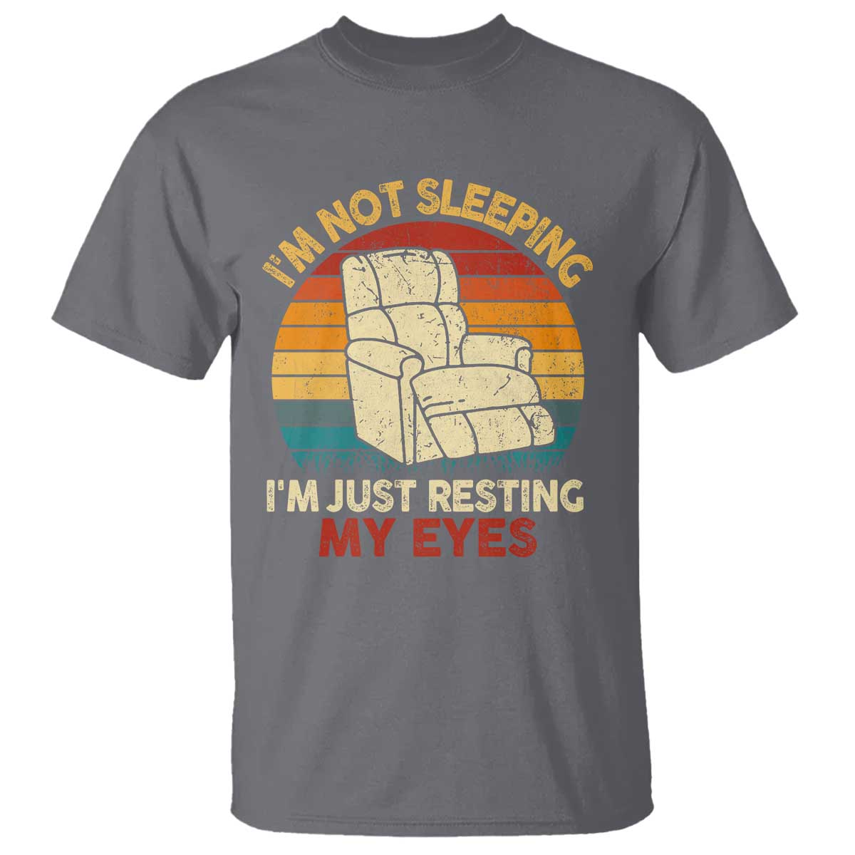 Dad Papa Grandpa Jokes T Shirt I'm Not Sleeping I'm Just Resting My Eyes