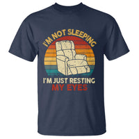 Dad Papa Grandpa Jokes T Shirt I'm Not Sleeping I'm Just Resting My Eyes