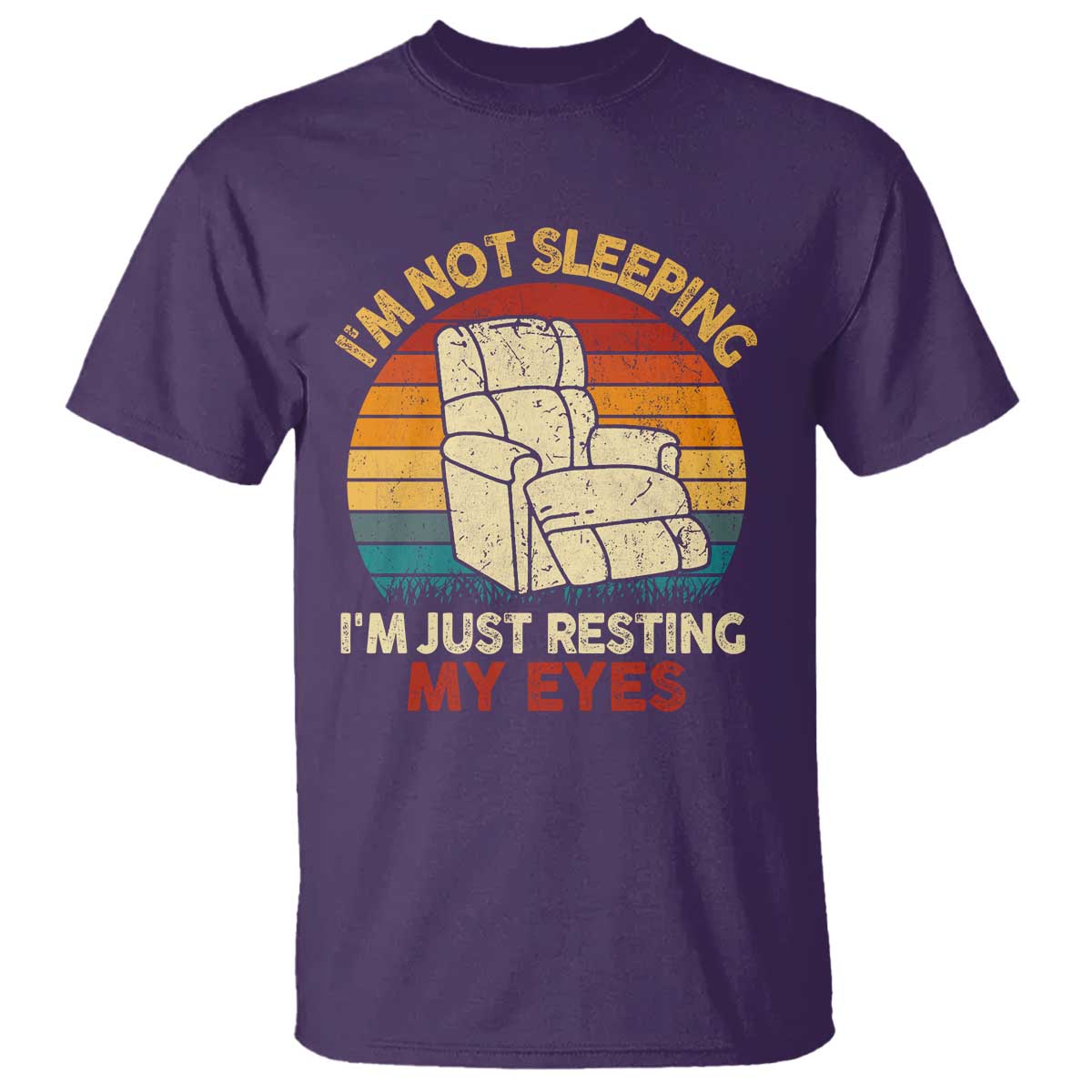 Dad Papa Grandpa Jokes T Shirt I'm Not Sleeping I'm Just Resting My Eyes
