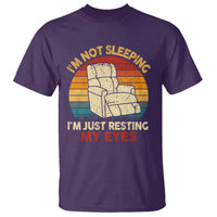 Dad Papa Grandpa Jokes T Shirt I'm Not Sleeping I'm Just Resting My Eyes