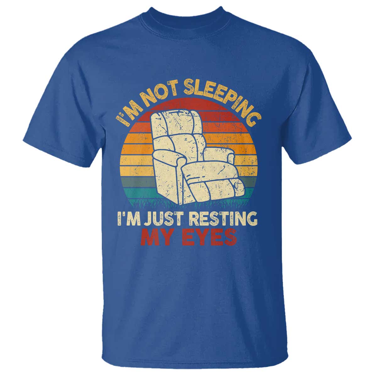Dad Papa Grandpa Jokes T Shirt I'm Not Sleeping I'm Just Resting My Eyes